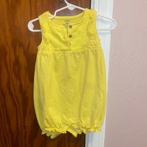 Yellow bubble romper